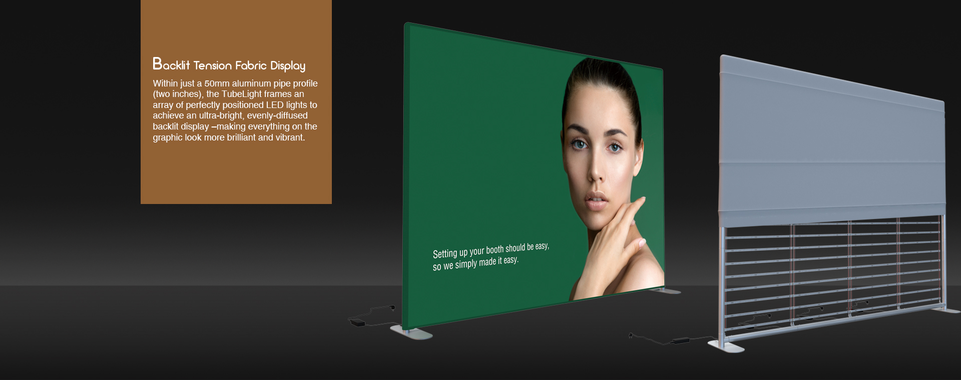 Backlit Tension Fabric Display